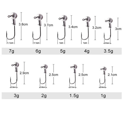 Jig Head ver. größen 5-10 pcs